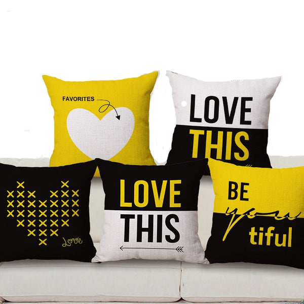 Plain Modern Cushion Cover Seat For Sofa Pillow Cover