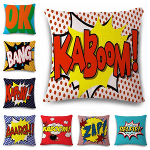 Pop Bang Decorative Pillows Cushion Pop Animation Art Decorativos