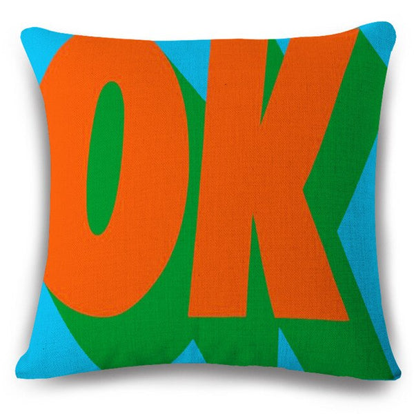 Pop Bang Decorative Pillows Cushion Pop Animation Art Decorativos