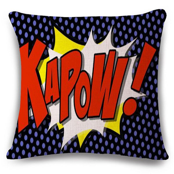 Pop Bang Decorative Pillows Cushion Pop Animation Art Decorativos