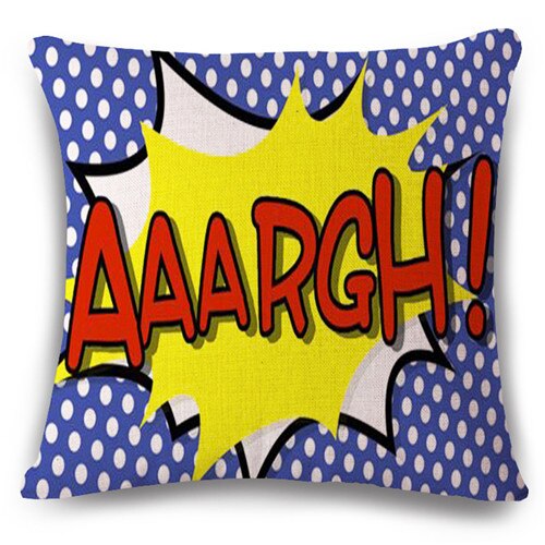 Pop Bang Decorative Pillows Cushion Pop Animation Art Decorativos