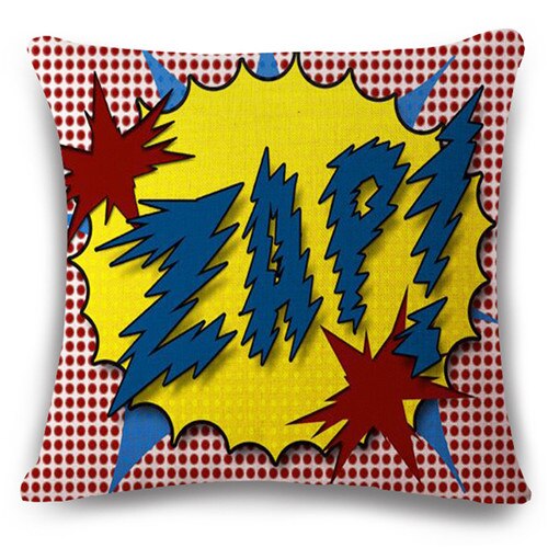 Pop Bang Decorative Pillows Cushion Pop Animation Art Decorativos