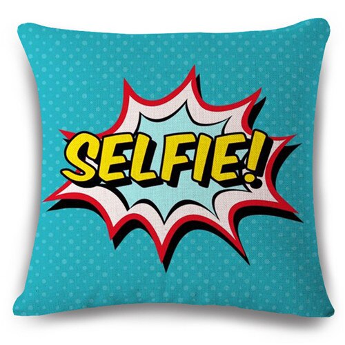 Pop Bang Decorative Pillows Cushion Pop Animation Art Decorativos