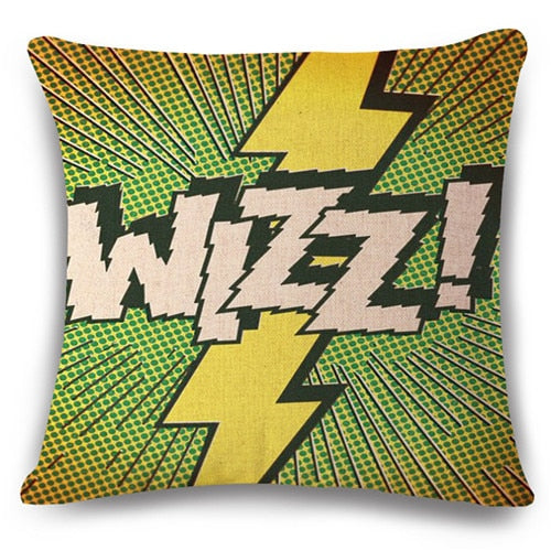 Pop Bang Decorative Pillows Cushion Pop Animation Art Decorativos