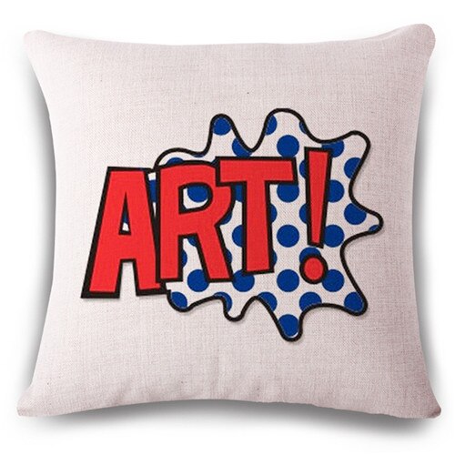 Pop Bang Decorative Pillows Cushion Pop Animation Art Decorativos