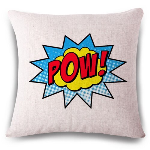 Pop Bang Decorative Pillows Cushion Pop Animation Art Decorativos