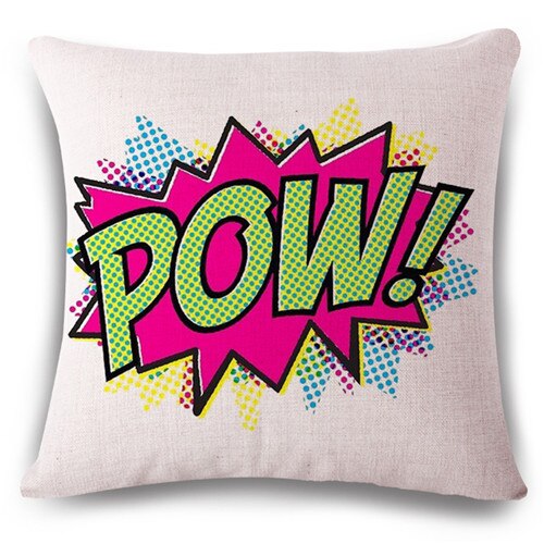 Pop Bang Decorative Pillows Cushion Pop Animation Art Decorativos