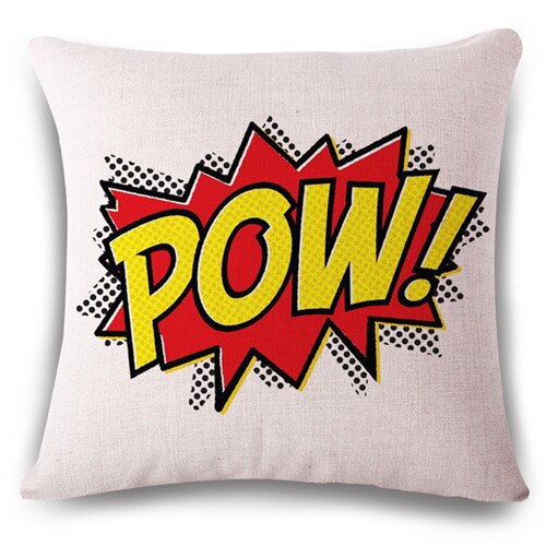 Pop Bang Decorative Pillows Cushion Pop Animation Art Decorativos
