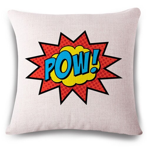 Pop Bang Decorative Pillows Cushion Pop Animation Art Decorativos