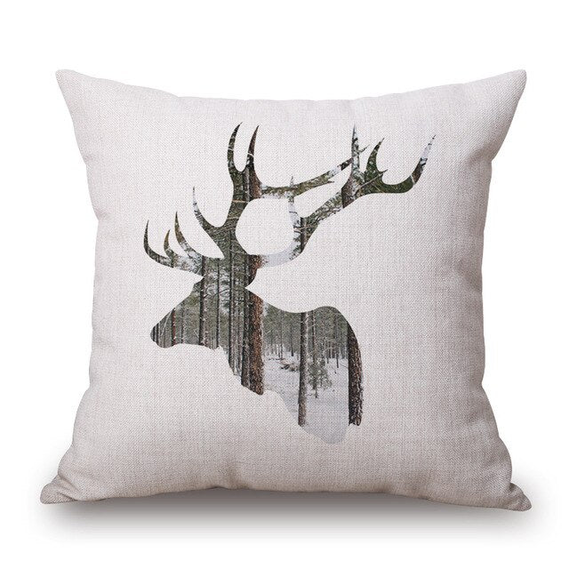 Animal Cushion Cover Deer Cushion Pillow