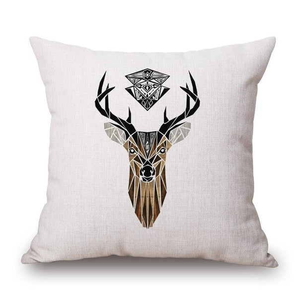Animal Cushion Cover Deer Cushion Pillow