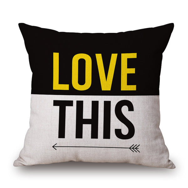 Plain Modern Cushion Cover Seat For Sofa Pillow Cover