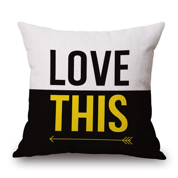 Plain Modern Cushion Cover Seat For Sofa Pillow Cover