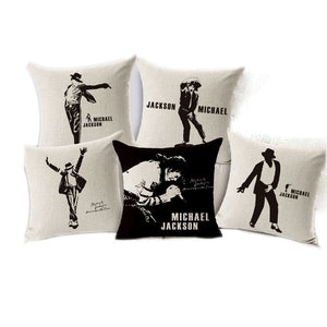 Michael Jackson Beige Decorative Pillow Case