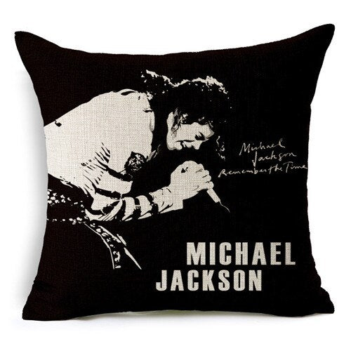 Michael Jackson Beige Decorative Pillow Case