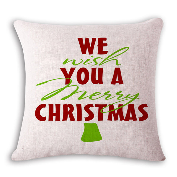 Merry Christmas Pillow Cover