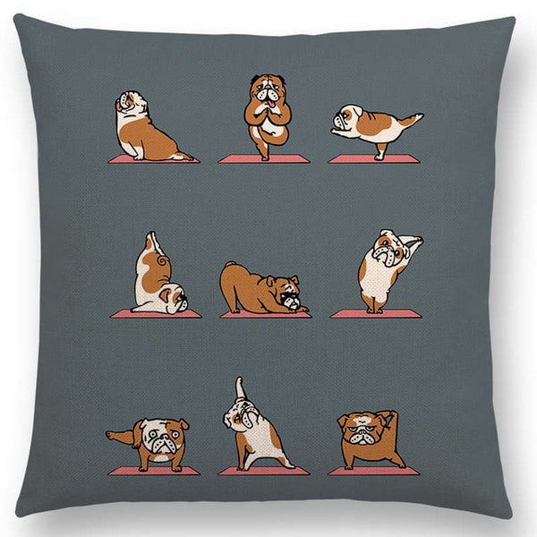 Interesting Animals Yoga Sofa Pillow Case