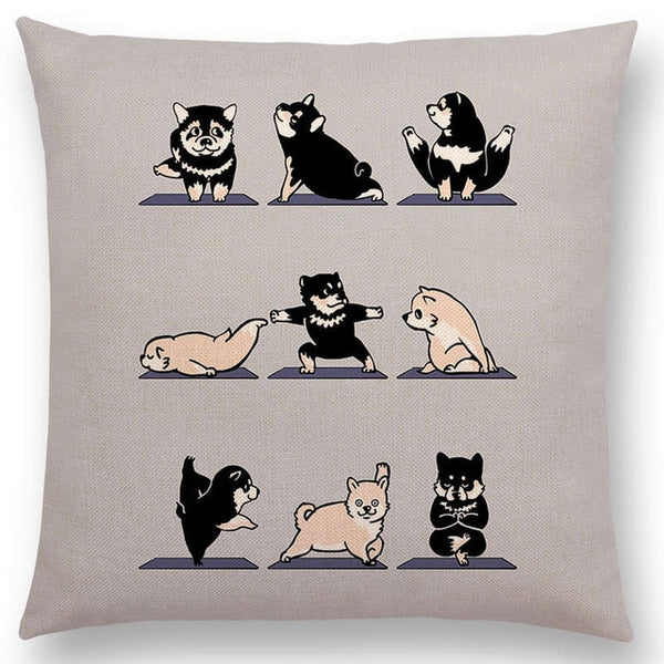 Interesting Animals Yoga Sofa Pillow Case