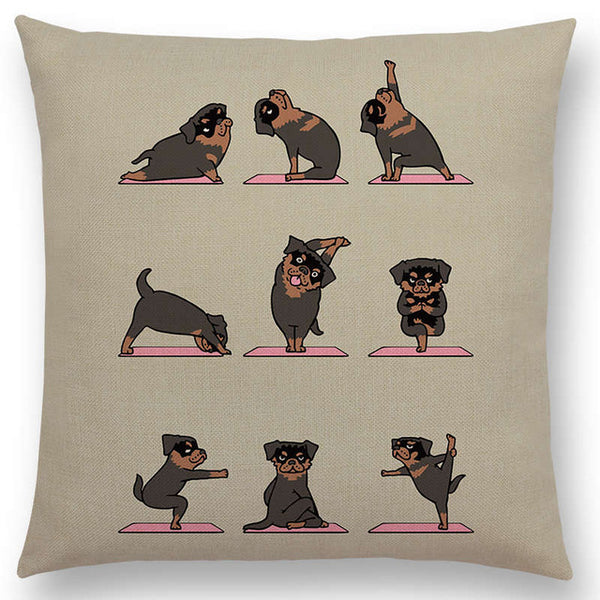 Interesting Animals Yoga Sofa Pillow Case