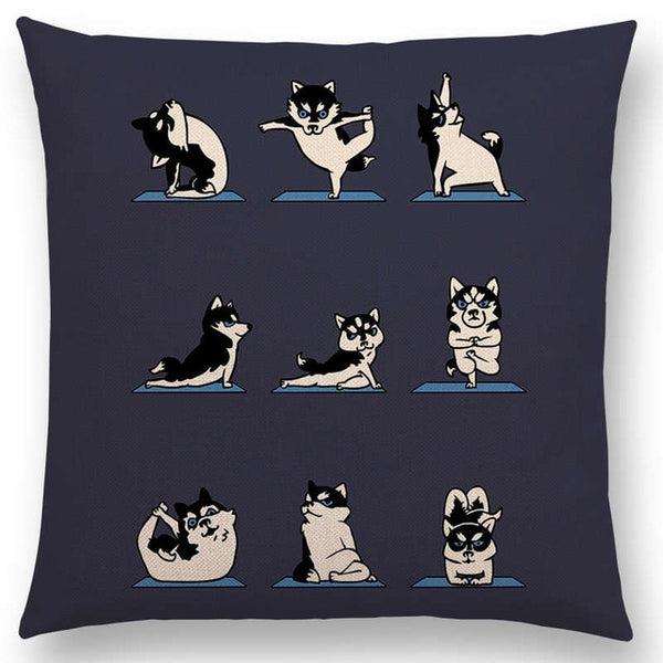 Interesting Animals Yoga Sofa Pillow Case