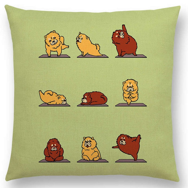Interesting Animals Yoga Sofa Pillow Case