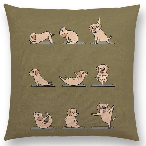 Interesting Animals Yoga Sofa Pillow Case