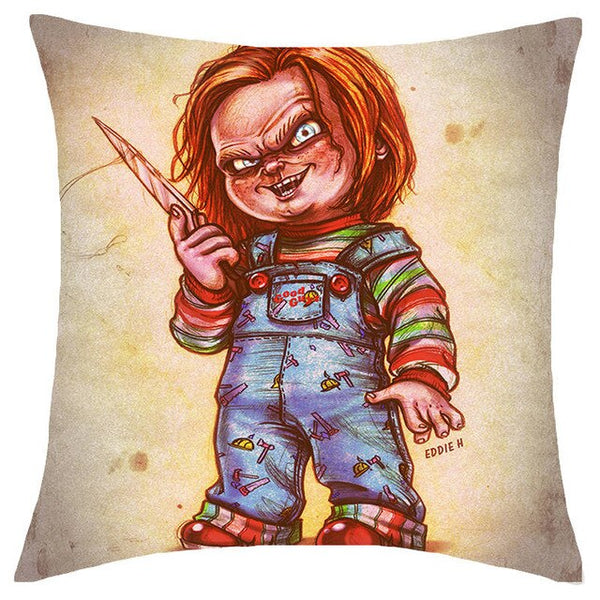 Halloween Cushion Cover Bride of Chucky Pillowcase