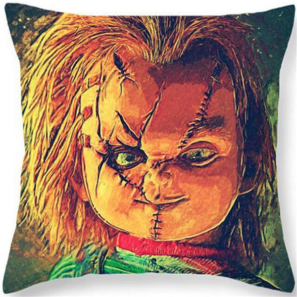Halloween Cushion Cover Bride of Chucky Pillowcase