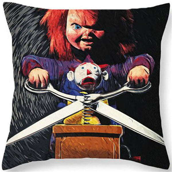 Halloween Cushion Cover Bride of Chucky Pillowcase