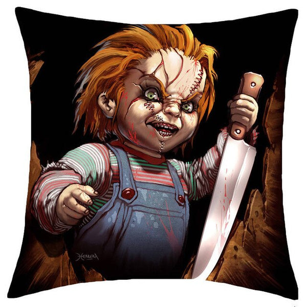 Halloween Cushion Cover Bride of Chucky Pillowcase