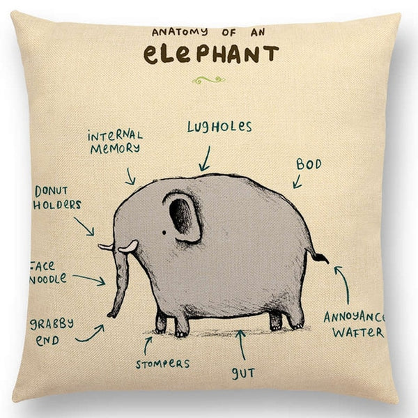 Funny Animals Pillow Case