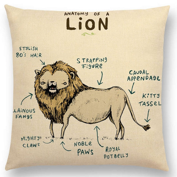 Funny Animals Pillow Case