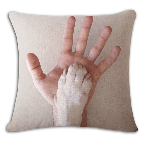 Square Bullterrier Cushion Covers  Pillow Cases