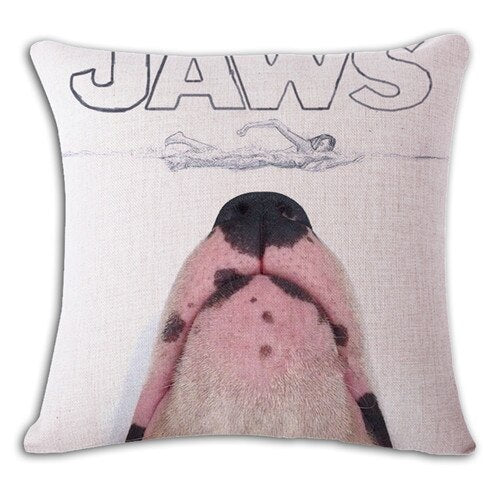 Bullterrier Cushion Covers Dog Pet Soft Material Pillow Cases