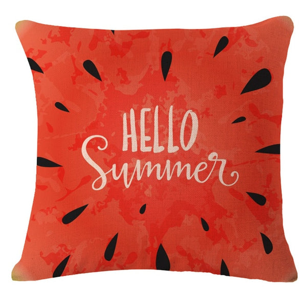 Hello Summer Cushion Cover Patterns Nordic Pillow