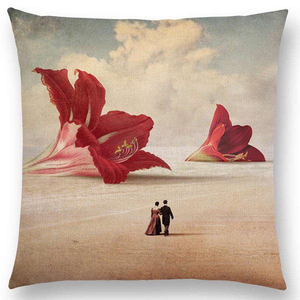Elegant Lady Lovely Girl Cushion Cover
