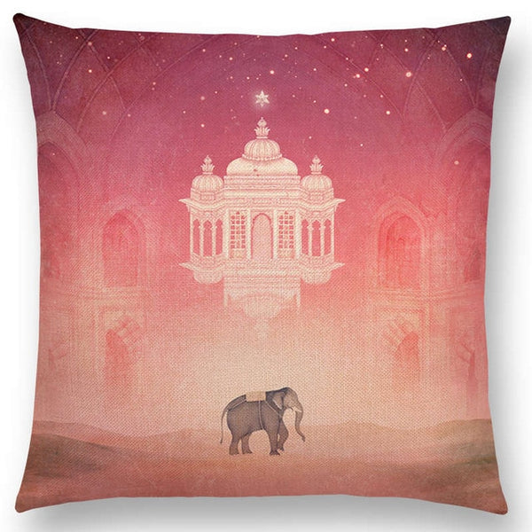 Elegant Lady Lovely Girl Cushion Cover
