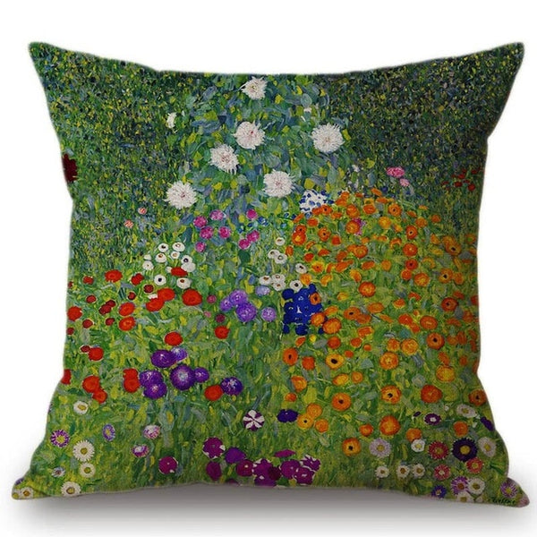 Gold Luxury Decorative Oil Painting Home Decorative Pillow Case