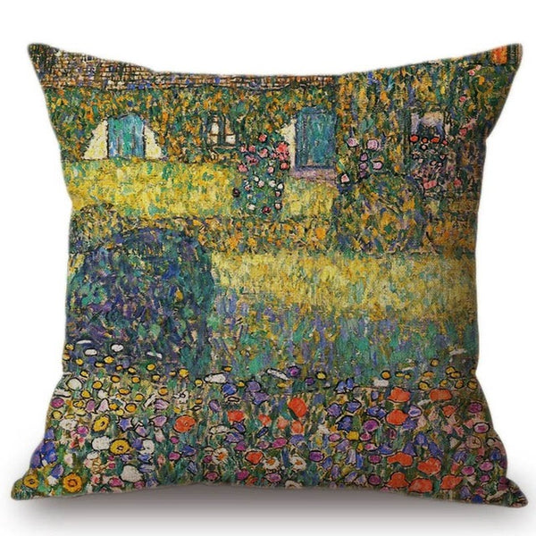Gold Luxury Decorative Oil Painting Home Decorative Pillow Case