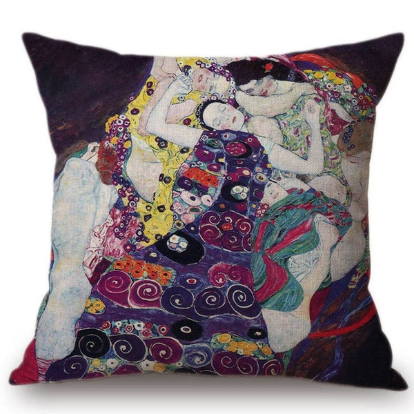 Gold Luxury Decorative Oil Painting Home Decorative Pillow Case