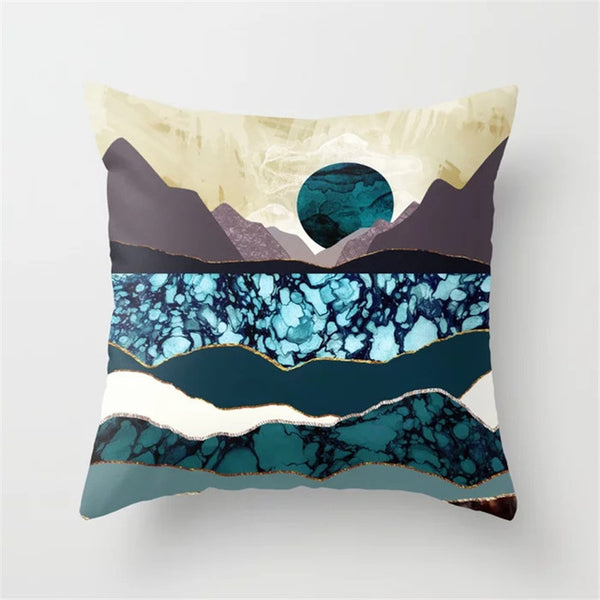 Mountain Peaks Sun Cushion Cover