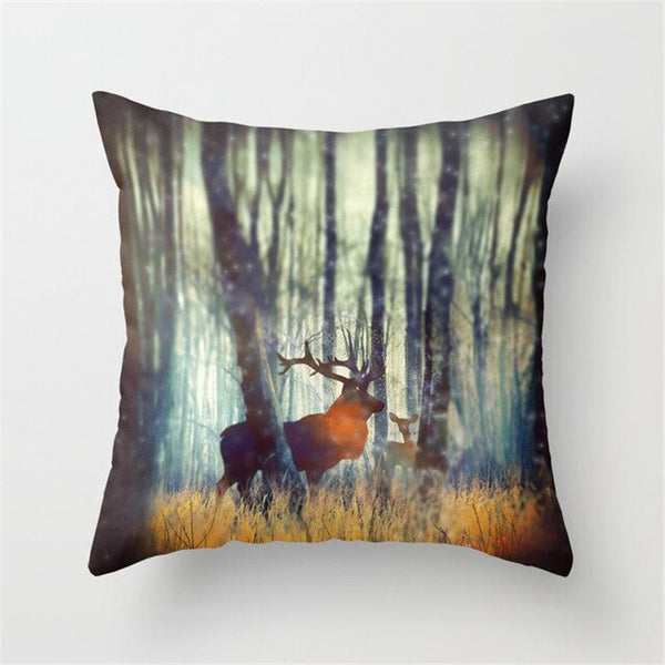 Mountain Peaks Sun Whale Cushion Cover