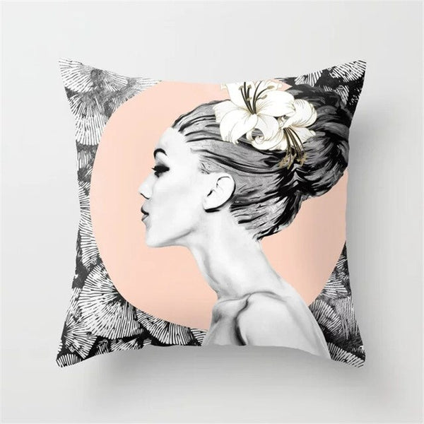 Mountain Peaks Sun Whale Cushion Cover