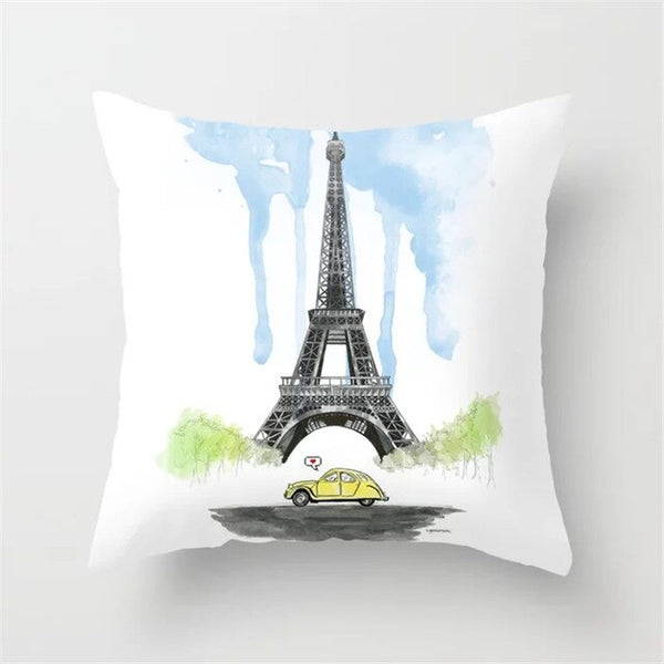 Cushion Cover Retro Printing Pillow Case
