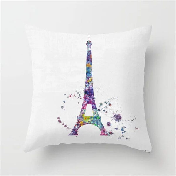 Cushion Cover Retro Printing Pillow Case