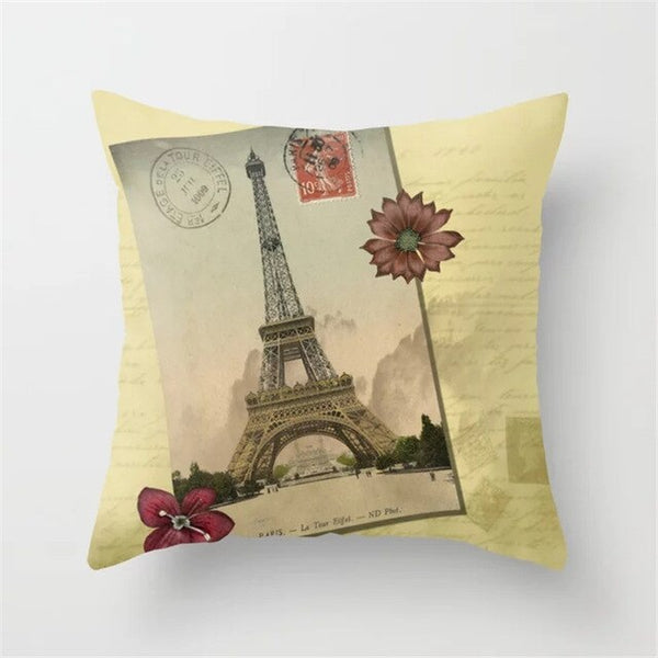 Cushion Cover Retro Printing Pillow Case