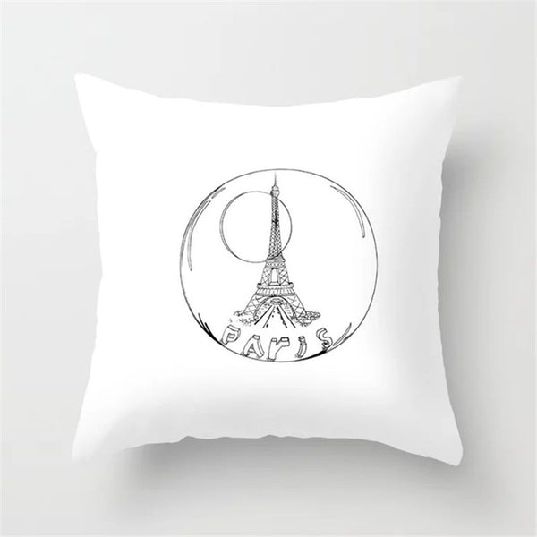Cushion Cover Retro Printing Pillow Case