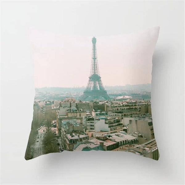 Retro Sketch Cushion Cover Waist Pillow Case