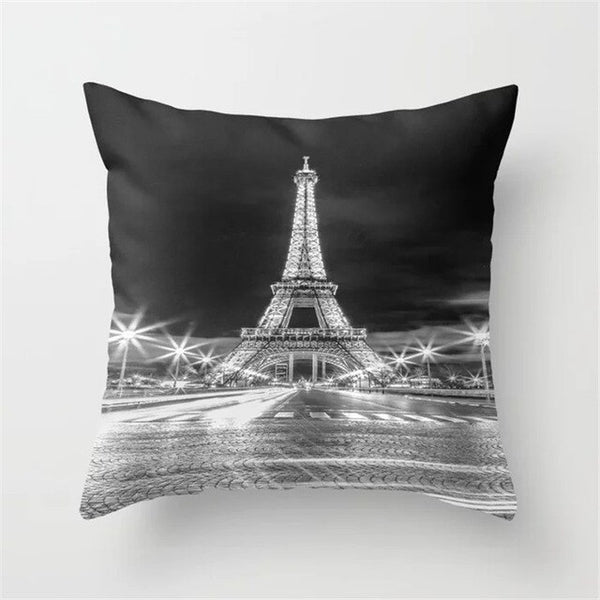 Retro Sketch Cushion Cover Waist Pillow Case