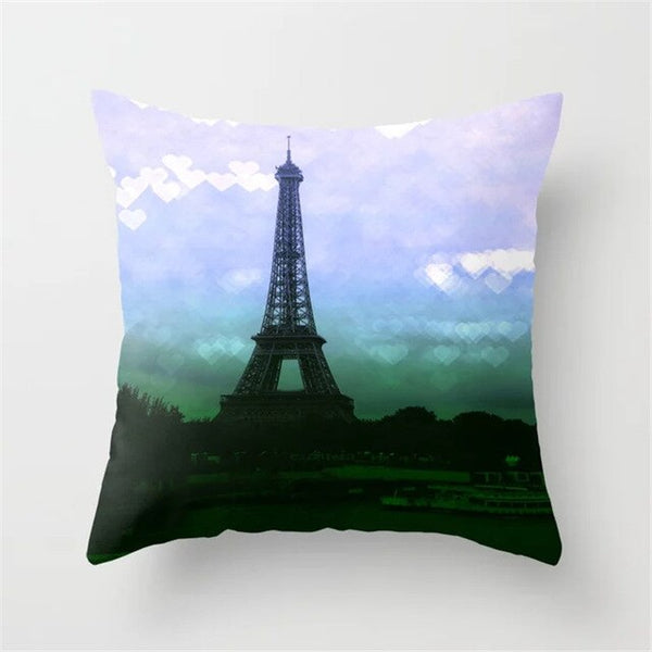 Retro Sketch Cushion Cover Waist Pillow Case